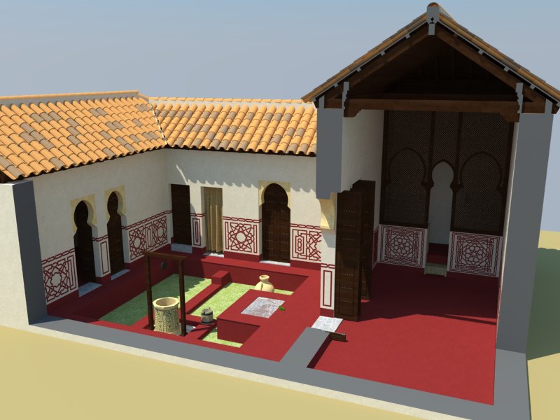 Reconstrucción 3D de una casa andalusí 
