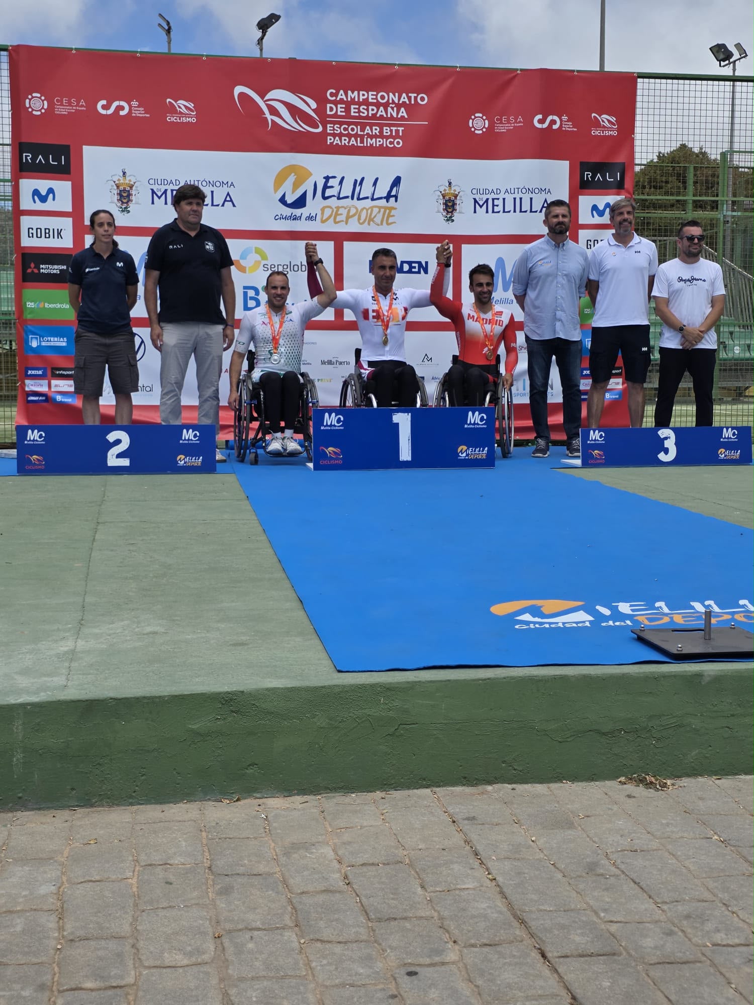 Héctor Esturillo se proclama doble subcampeón España de ciclismo paralímpico en Melilla